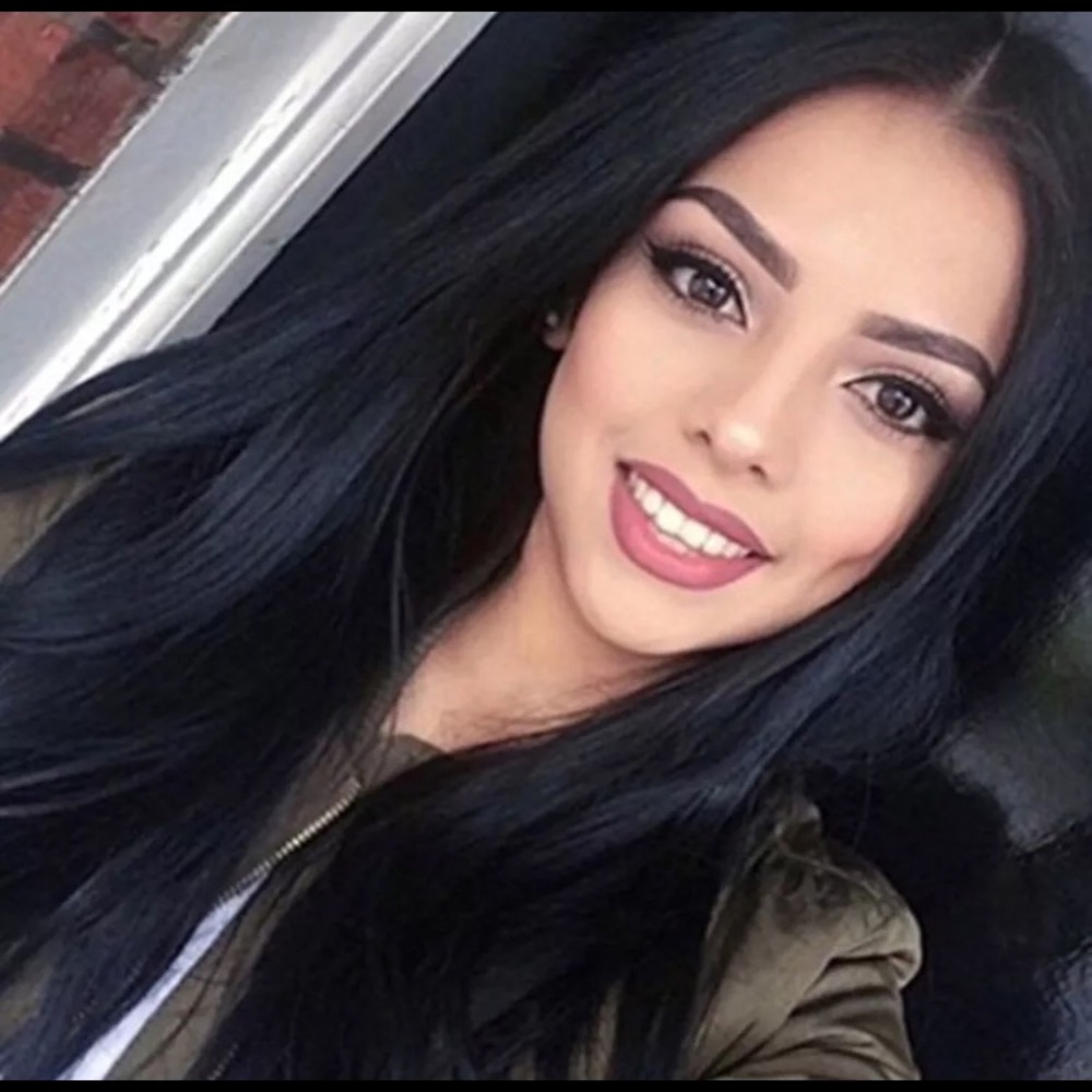 27.5” Silky Straight Black Synthetic Wig